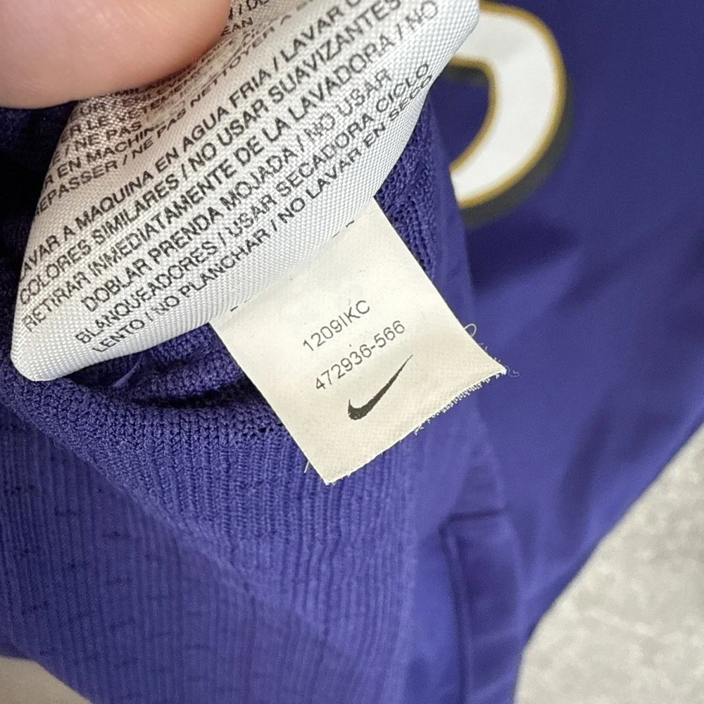 Nike Womens's On Field NFL Baltimore Ravens Joe Flacco #5 Purple Jersey Size XXL